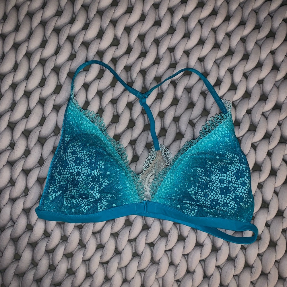 VS Teal Lace Bralette